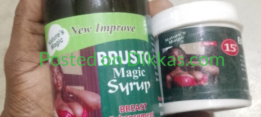 Mandingo Magic Cream+Syrup for Penis Enlargement, Matako Butt Enlargement Combo, Brusto Breast Enlargement Combo