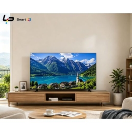 LP Smart TV 43-Android 14.0-Frameless – Full HD – 1+8G – WiFi+Bluetooth-2 HDMI 2 USB Ports + 1 year warranty – Black
