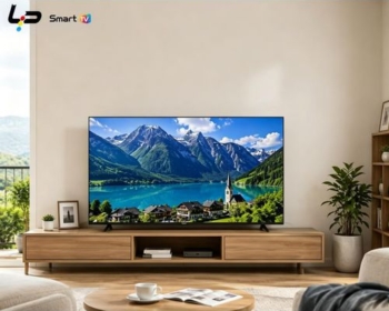 LP Smart TV 43-Android 14.0-Frameless – Full HD – 1+8G – WiFi+Bluetooth-2 HDMI 2 USB Ports + 1 year warranty – Black