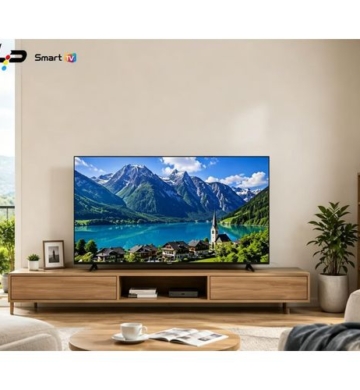 LP Smart TV 43-Android 14.0-Frameless – Full HD – 1+8G – WiFi+Bluetooth-2 HDMI 2 USB Ports + 1 year warranty – Black