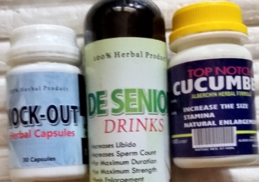 De Senior Men Drink+ Nock Out Herbal Capsule+Topnotch Cucumber Cream for Penis Enlargement
