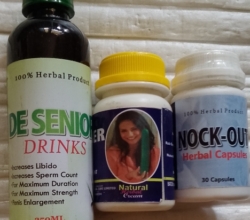 De Senior Men Drink+ Nock Out Herbal Capsule+Topnotch Cucumber Cream for Penis Enlargement
