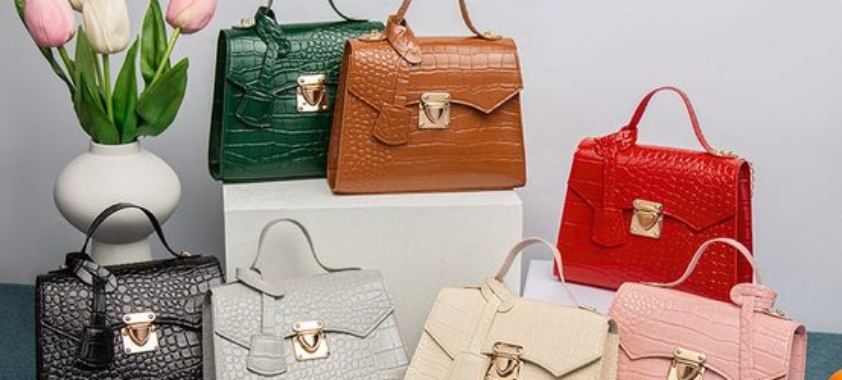Stone Pattern Square Bag Women’s Hand Bag Simple Handbag Crocodile Pattern Kelly Bag