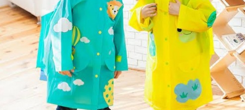 Kids Rain Coats For Kids And Children Foreign