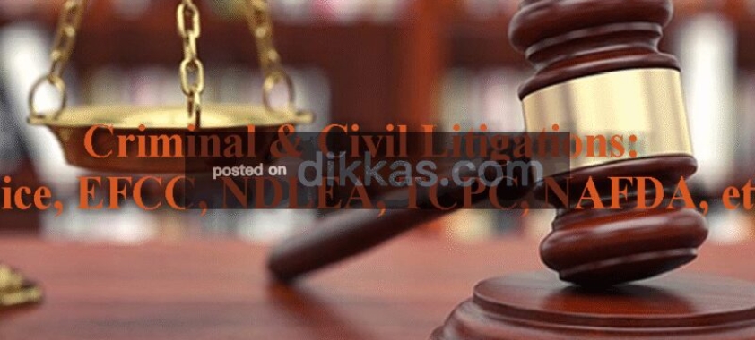 Criminal Civil Litigations: Police EFCC NDLEA NAFDAC